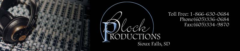 Block Productions Beresford SD Toll-Free 1-866-630-0684