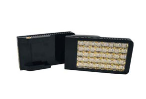 Black Kick bi-color dimmable LED showing front and back