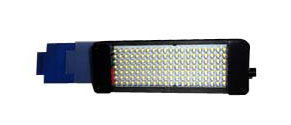 Litepanels Miniplus 3200K LED camera light shown with filters and case
